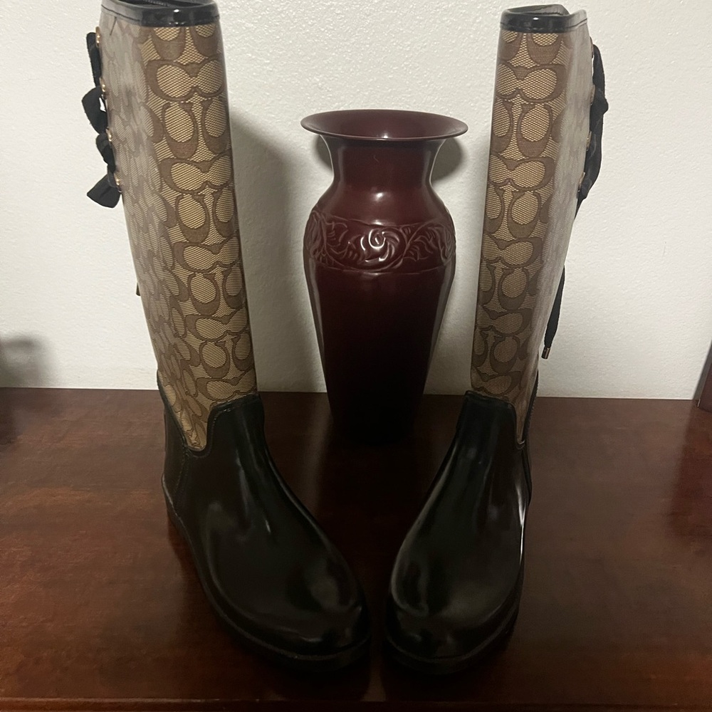 Stylish Monogram Rain Boots